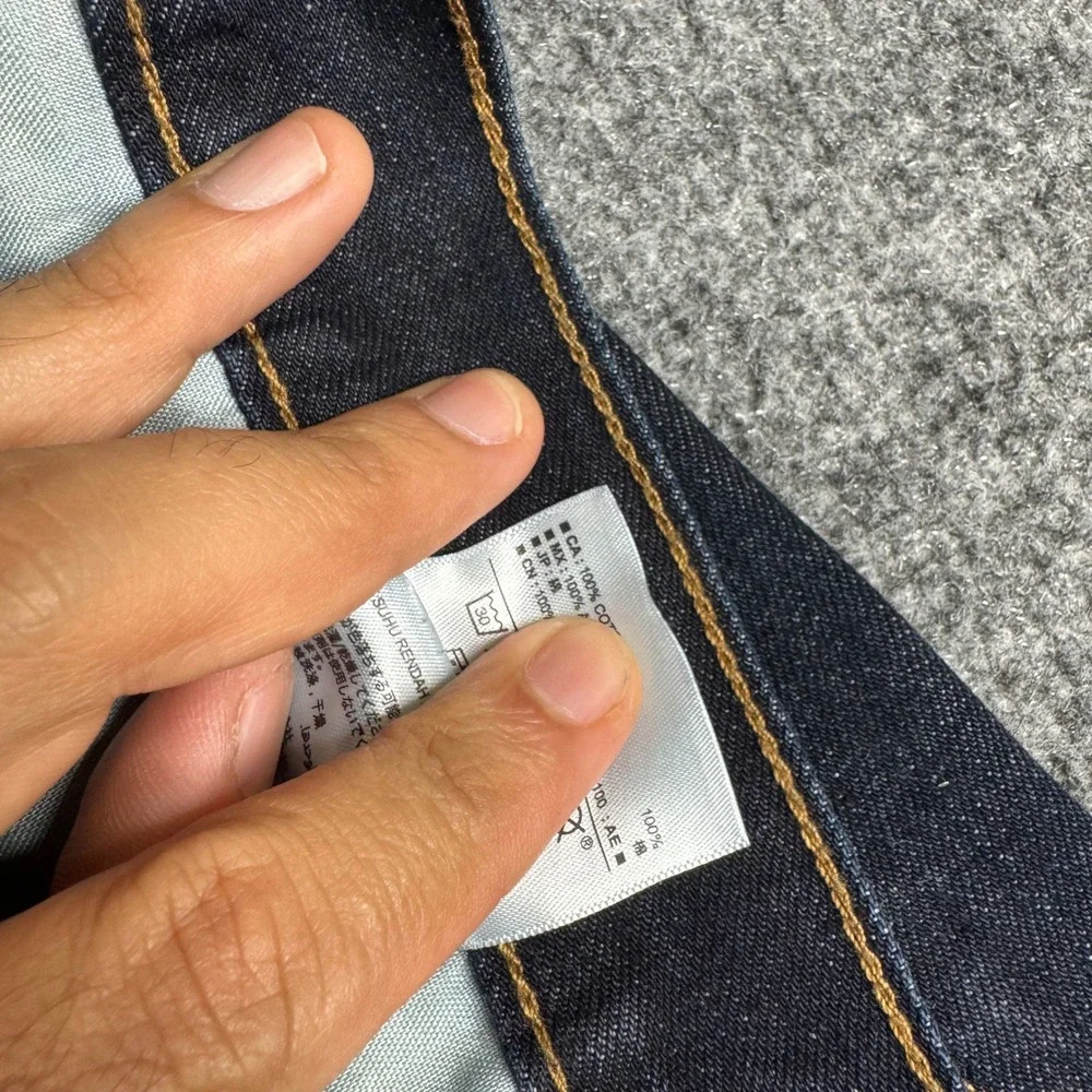 Old Navy Jeans Mens Size 38x34 Dark Wash Slim Fit Famous Denim Casual Cotton